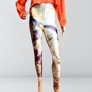 NWOT Ossian Receiving the Ghosts of Fallen French Heroes All Over Print Leggings